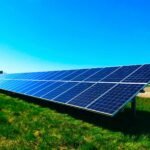 blue solar panel